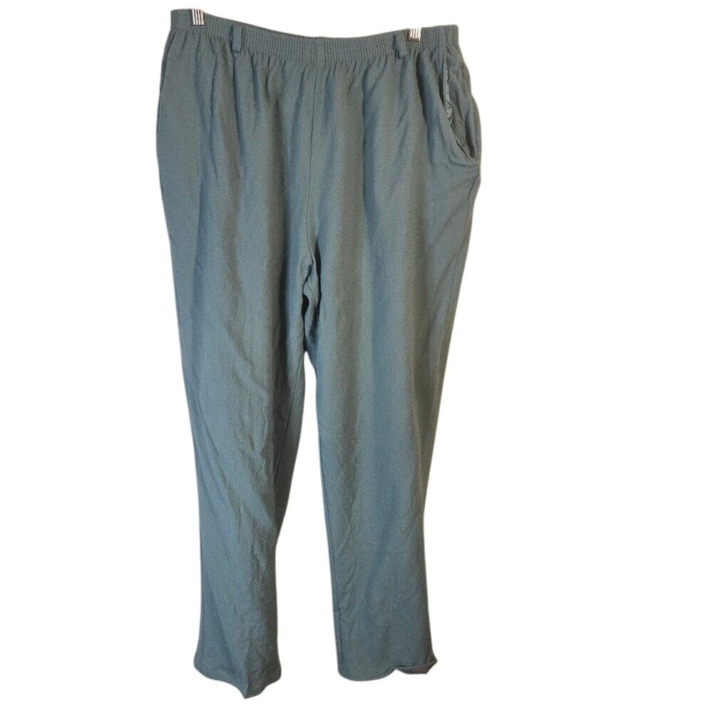 Alfred Dunner 18W Wool Sage Green Pants [0376]